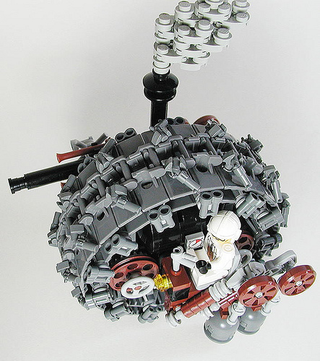 Illustration for article titled Steampunk LEGO Jabba Barge, Slave I and Other Amazing Steam Wars Models